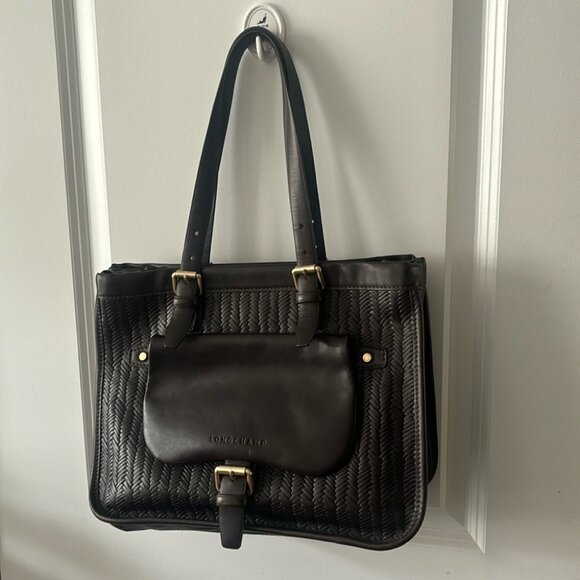 Longchamp Women’s Brown Leather Shoulder Bag - Picture 2 of 13